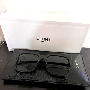 CELINE
Square Acetate Sunglasses w/ Side Studs